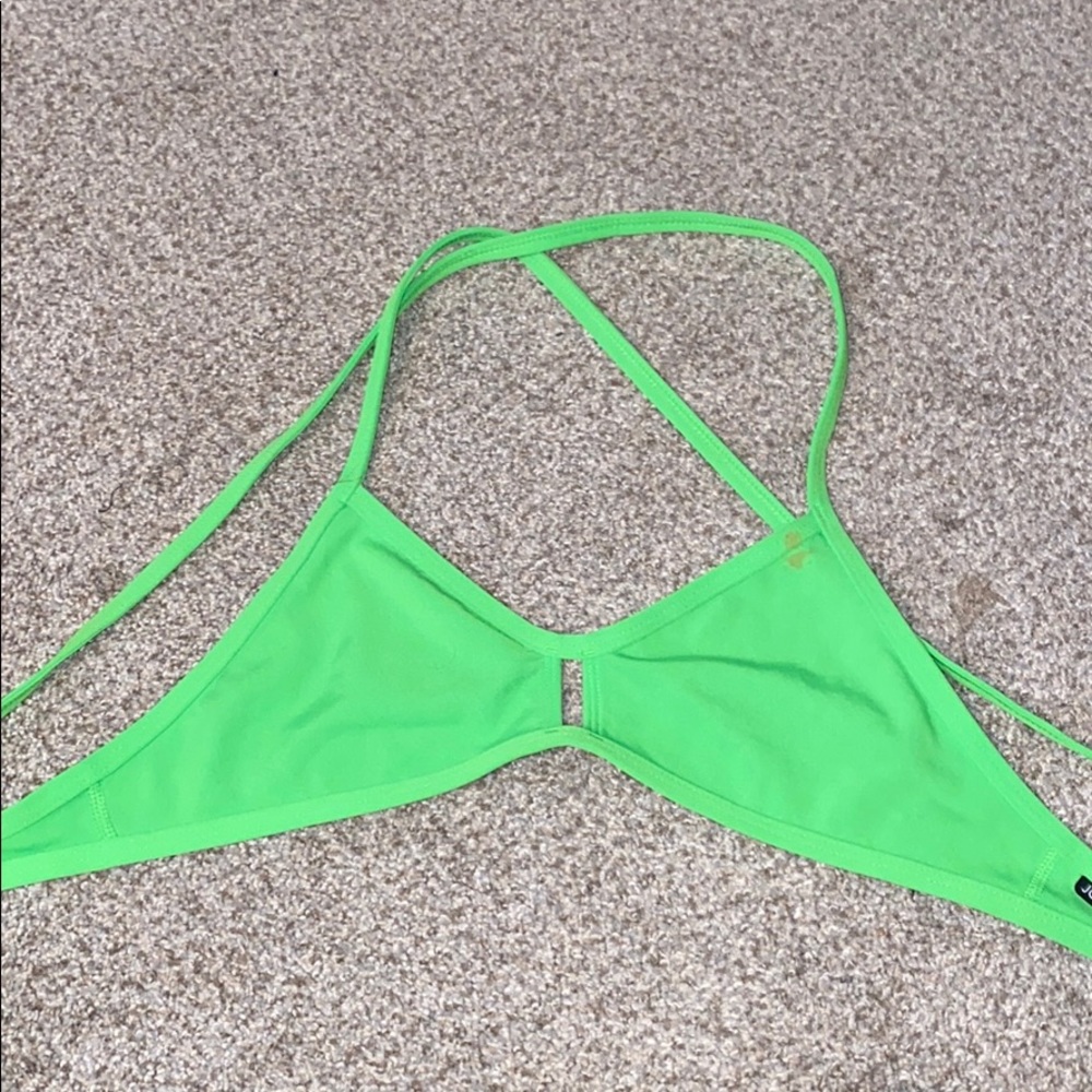 Bright Green Jolyn Vent bikini top